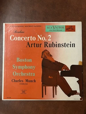 Brahms/Rubinstein-Concerto No. 2 Boston Symphony NM LM-1728 Vinyl 12'' - Image 1 of 3