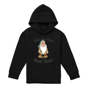Snow White Sleepy, Wake Me When It's The New Year Kinder Hoodie, grau, 5-13 Jahre - Bild 1 von 4