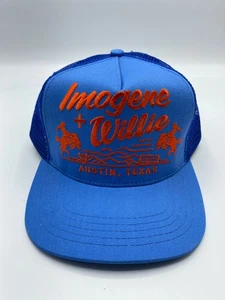 Imogene and Willie Logo Blue Graphic Adjustable Snapback Hat Cap One Size - Picture 1 of 7
