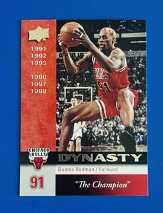Tarjeta insertada 2008-09 Upper Deck Dennis Rodman Bulls Dynasty the Champion #CHI-16 - Imagen 1 de 2