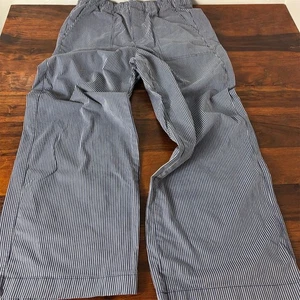 GAP Women's Tall Wide-Leg Striped Pants Blue Size L Casual - Picture 1 of 9