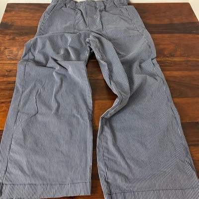 GAP Women's Tall Wide-Leg Striped Pants Blue Size L Casual - Image 1 of 4