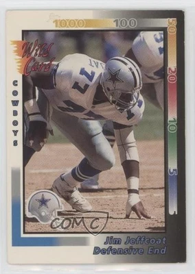 1992 Wild Card Jim Jeffcoat #165 - Image 1 of 2