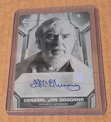 Star Wars Holocron Ian McElhinney as General Jan Dodonna Printing Plate Auto 1/1 - Image 1 of 4