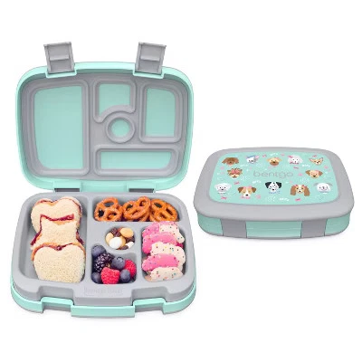 Bentgo Kids Prints Leak-Proof 5-Compartment Bento-Style Kids Lunch Box - Ide...