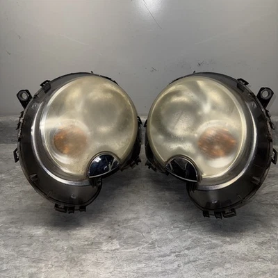 🥇07-10 MINI R55 R56 R57 SET OF 2 BI-XENON FRONT HEADLIGHT LAMP W BALLAST OEM Foto 1 de 4