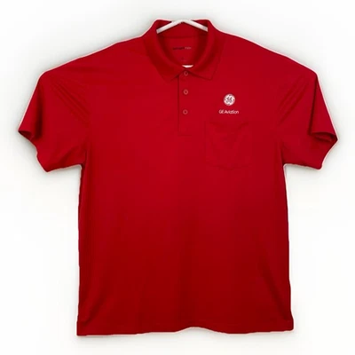 Camisa Polo GE Aviation Logo Roja Sport-Tek Para Hombre XL Foto 1 de 4