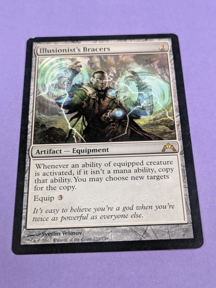 MTG Magic: Gatecrash: Illusionist's Bracers #231/249 Rare - LP - Image 1 of 2