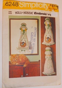 UC Vintage Simplicity Pattern #6248 HOLLY HOBBIE Embroidery Picture & 18" Doll - Picture 1 of 1