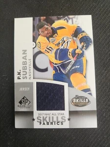 2017-18 UPPER DECK UD SP GAME USED P.K. SUBBAN AS-PS ALL STAR SKILLS JERSEY - Picture 1 of 2