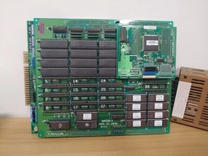 Street Fighter II Arcade PCB Capcom JAMMA -UNTESTED AS IS- Plus Controller Board - Picture 1 of 11