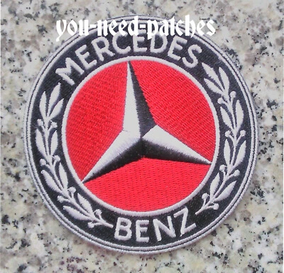 Patch logo Mercedes Benz German Car Auto Racing sew on ricamo toppa