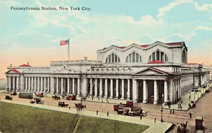 Postkarte NY New York City - Bahnhof Pennsylvania - Antik Vintage 1910 (D4) - Bild 1 von 4