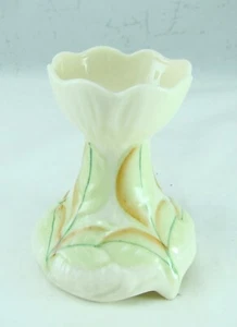 Belleek Irlanda 7th Color Oro Marchio Elm Vaso (S) Eccellente - Picture 1 of 7