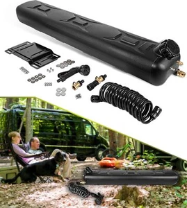 Portable 8-Gallon Water Tank with Camping Shower,Water Storage for Trucks, Black - Picture 1 of 9