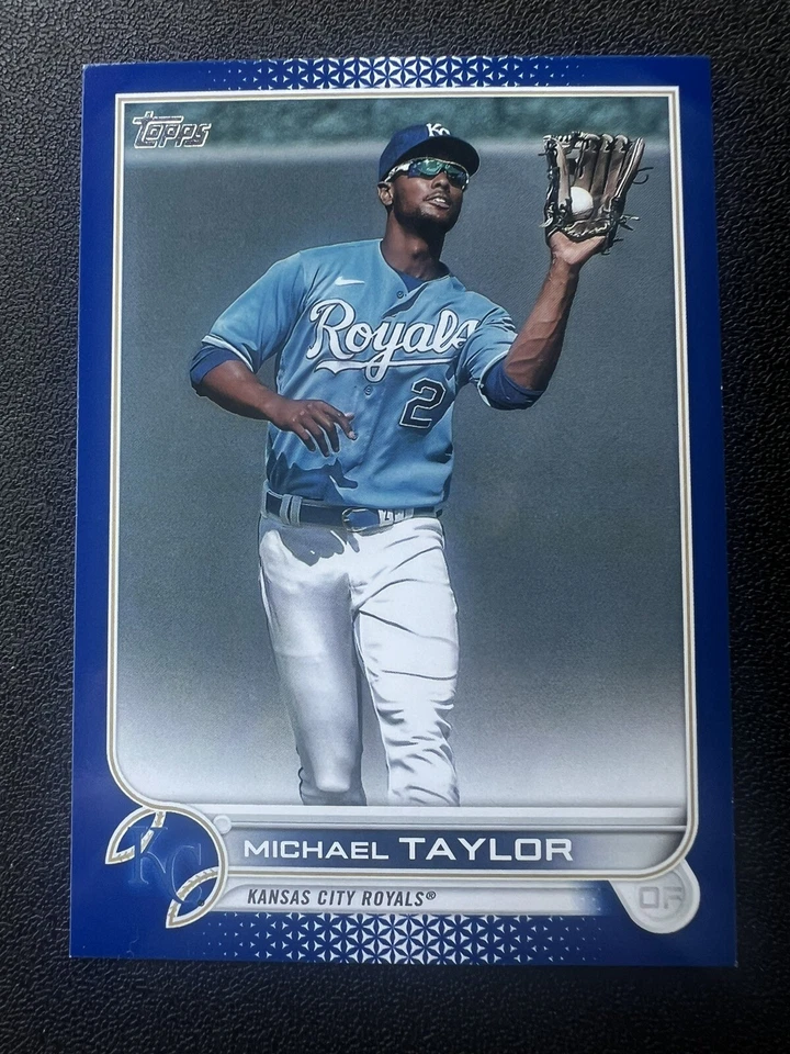 2022 Topps Series 2 Michael Taylor ROYAL BLUE Parallel #483 - Image 1 of 2