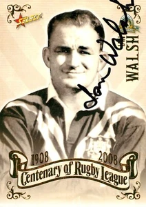 Signed 2008 St George Dragons NRL Select Centenary Card - Ian Walsh - Picture 1 of 3