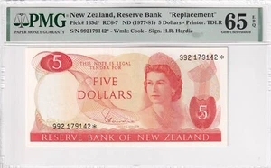 New Zealand, 5 Dollars, 1977/1981, UNC, p165d, REPLACEMENT - Picture 1 of 2