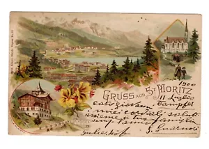 GRUSS SAINT MORITZ FP - VIAGGIATA 1900 - Foto 1 di 2