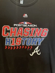 Atlanta Braves Postseason 2018 Next Level schwarzes T-Shirt Größe 2XL - Bild 1 von 5