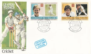 (133250) Cricket Hinks / Alderman Nukufetau-Tuvalu FDC 1985 - Picture 1 of 1
