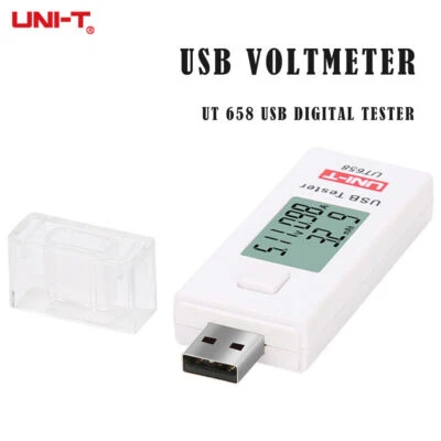 UNI-T LCD USB-Spannungsstromdetektor Mobiles Ladegerät Digital Tester Meter - Bild 1 von 4