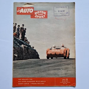 Autozeitschrift: das AUTO MOTOR und SPORT 1957 Nr. 11 Sammlerstück Vintage - Picture 1 of 2