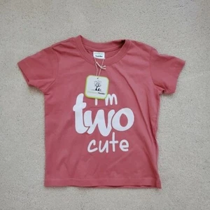 NWT Unordinary Toddler Girls Pink Two Shirt Birthday Party Toddler sz2Y - Picture 1 of 9