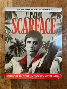 Scarface - 40th Anniversary w. Steelbook (4K UHD + Blu-ray, Region Free) *NEW* - Picture 1 of 4