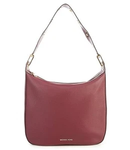 Michael Kors Raven Large Pebble Leather Shoulder Bag (Plum Purple) - Picture 1 of 3
