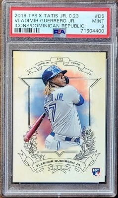 2019 VLADIMIR GUERRERO JR Topps X Tatis Jr Icons Of The Dominican Republic PSA 9 - Image 1 of 2