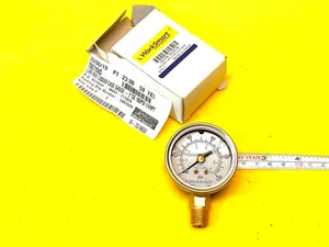 WORKSMART - WS-PE-GAGE-90 2" DIAL S.S. - 100PSI -1/4" NPT LIQUID PRESSURE GAUGE - Picture 1 of 9