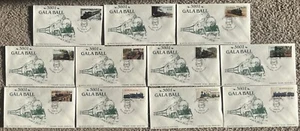 1986 SYDNEY RAILWAY STATION GALA BALL DECIMAL STAMP WESLEY SOUVENIR COVERS #3 - Picture 1 of 5