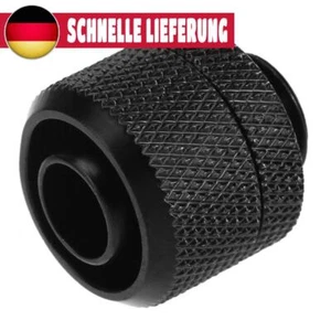 Raccord fileté extérieur G1/4 pour système de refroidissement par eau PC 10 x 16 mm (noir) - Photo 1/10
