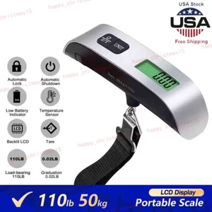 Portable Travel LCD Digital Hanging Luggage Scale Electronic Weight 110lb / 50kg - Picture 1 of 9