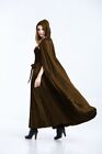 1 PC satin sleeveless long choclate brown large Cape Halloween / Vampire Costume