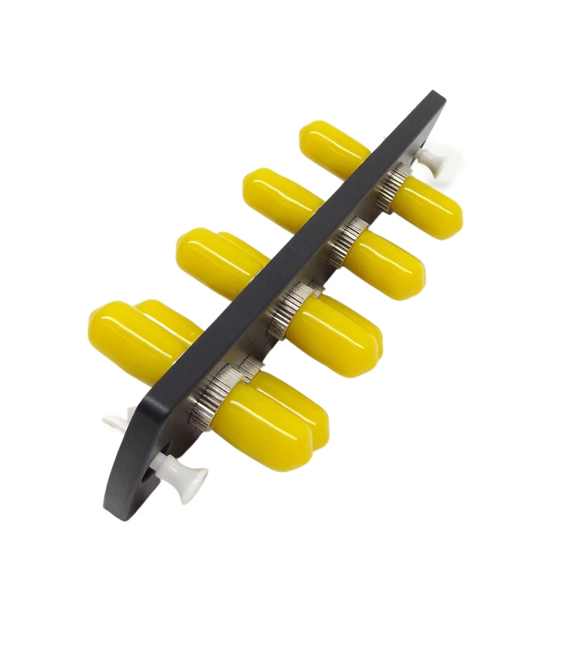 Leviton 5F100-8MT Black Fiber Adapter Plate Sdx St 8F Zir Mtl - Image 1 of 1