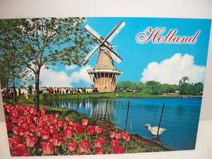 Postal vintage Tulip Time Holland Michigan sin publicar - Imagen 1 de 2