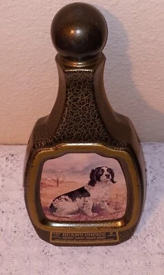 VINTAGE BEAM'S CHOICE WHISKEY JAMES LOCKHART SPRINGER SPANIEL DECANTER 11" - Image 1 of 4