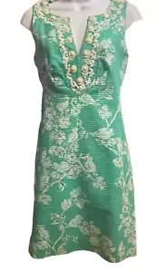 Lilly Pulitzer Damen Kleid Adelia in Lagunengrün Reife Party Sommer Lehrerin - Bild 1 von 21