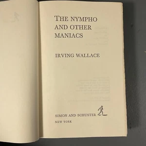 The Nympho And Other Maniacs Irving Wallace VTG HC Book Simon And Schuster 1971 - Picture 1 of 24