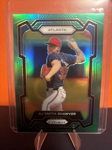 2024 Panini Prizm #95 AJ Smith-Shawver Green Prizm - Picture 1 of 2