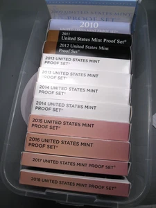 Lote de venta completa: 12 juegos de prueba prístinos revestidos de Estados Unidos 2009-2018 *Parro*. #8 - Imagen 1 de 5