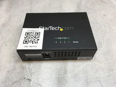 Startech.com POEINJ4G 4 Port Gigabit PoE+ Injector Midspan Hub - Image 1 of 4