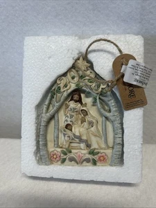 Jim Shore Heartwood Creek White Woodland Ornament 2023 Krippe Neu 6012690 - Bild 1 von 6