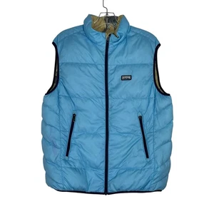 Chaleco acolchado Vilebrequin azul cebra doble cara relleno para hombre mediano *defectuoso - Imagen 1 de 20