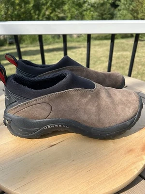 Mocasín Merrell ORBIT Jungle Mocs para mujer gamuza ahumado de cuero talla 7,5 Foto 1 de 4