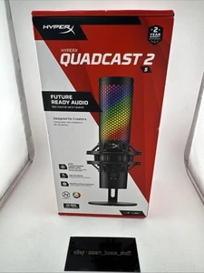 HyperX QuadCast 2 S - USB-Mikrofon, mit RGB-Beleuchtung USB-C - Schwarz - Neu! - Bild 1 von 4