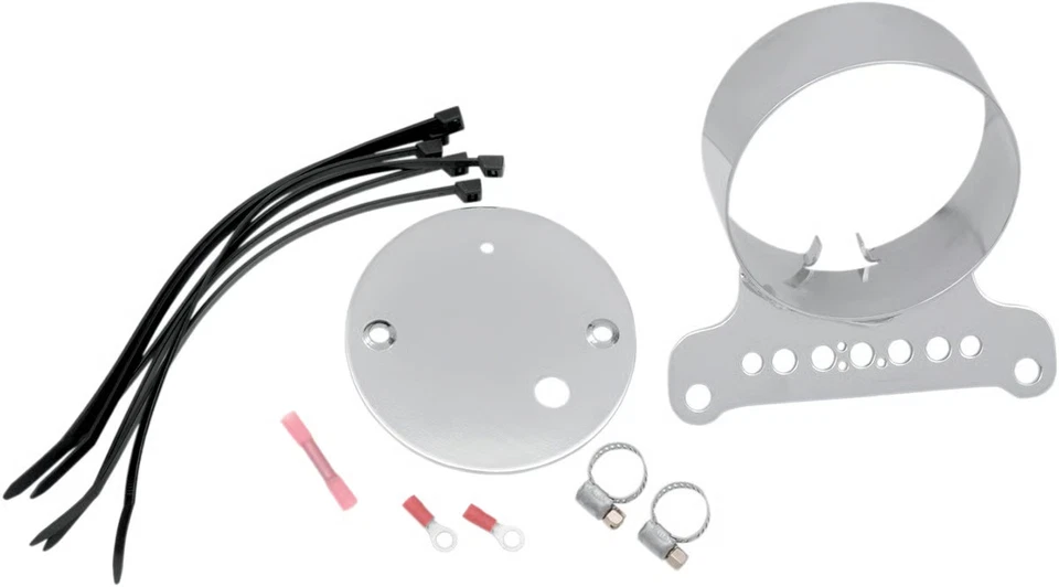 Soporte medidor Drag Specialties - individual - cromado motocicleta bicicleta de calle T21-6927 Foto 1 de 3