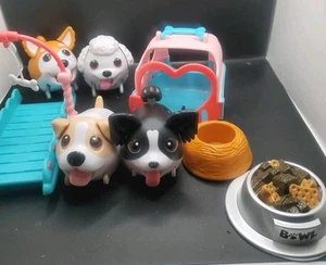 Lot Of 4 Chubby Puppies Spin Master Dog Puppy Interactive Toys With Accessories - Picture 1 of 7